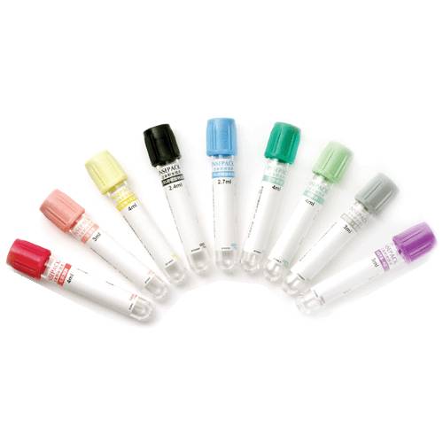Vacuum blood collection tube classification